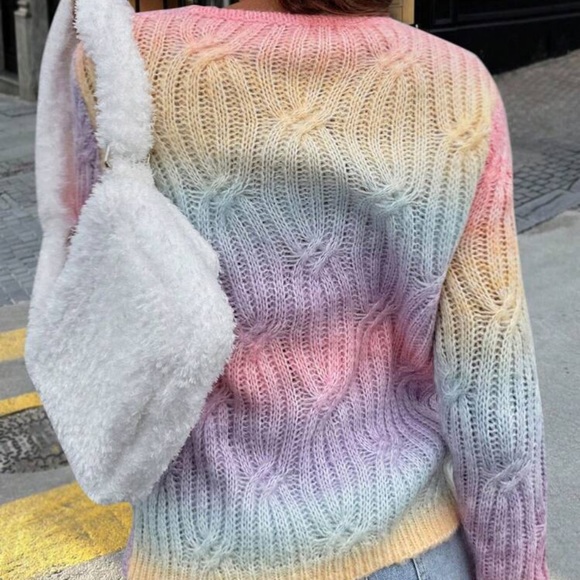 New ombre crossover king sleeve sweater - Picture 4 of 5